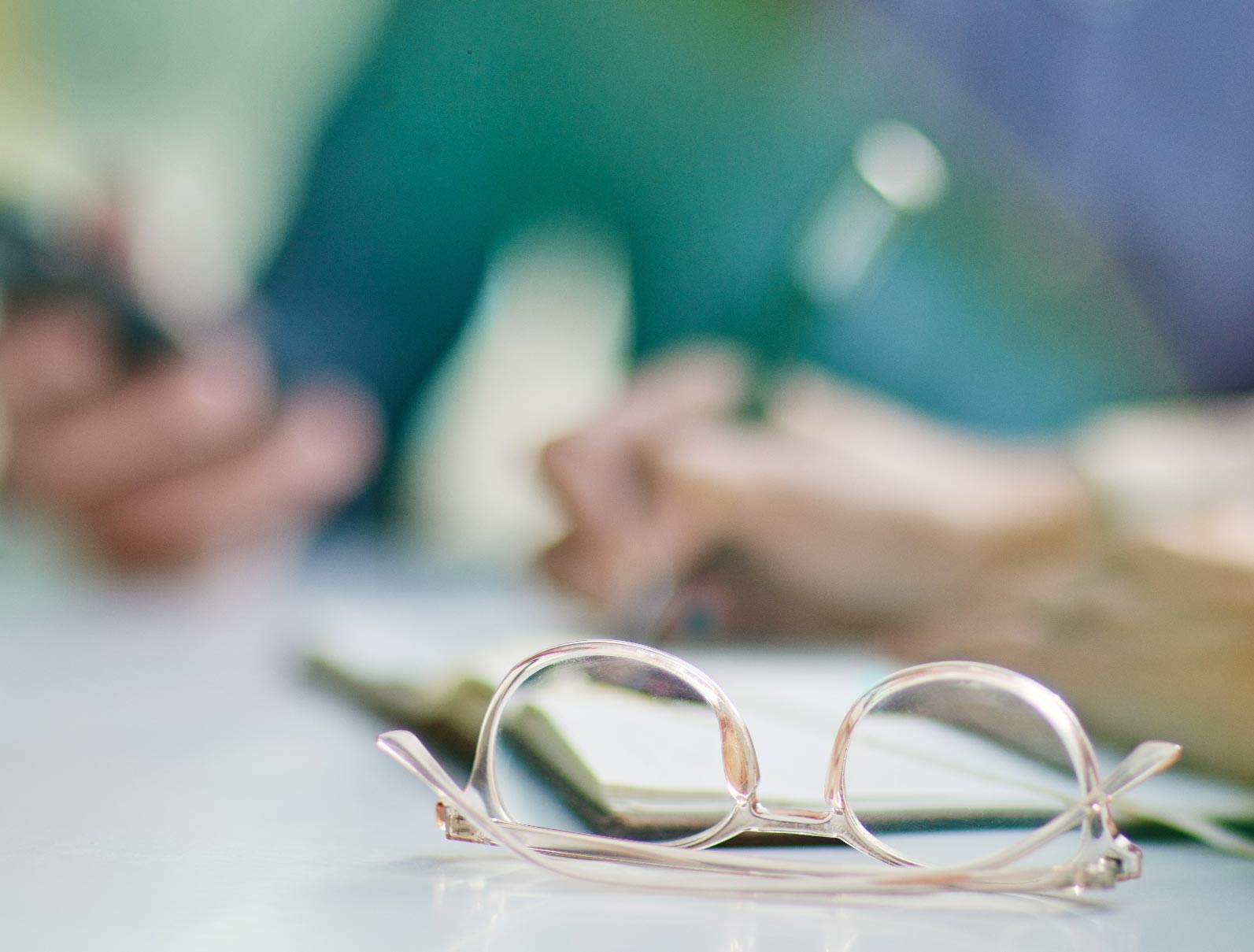 People paying their bills